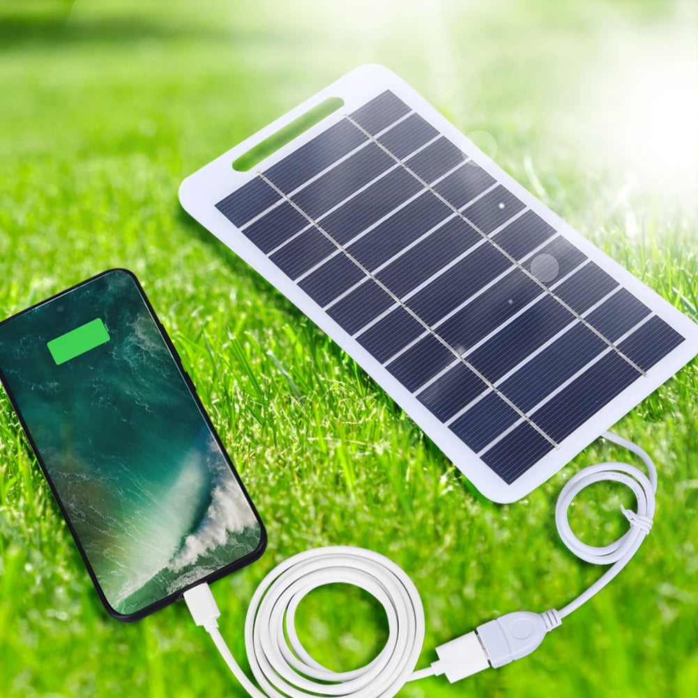  Solar Panel with USB Battery Charger also Waterproof Phone Power Bank for Camping Backpacking and Hiking