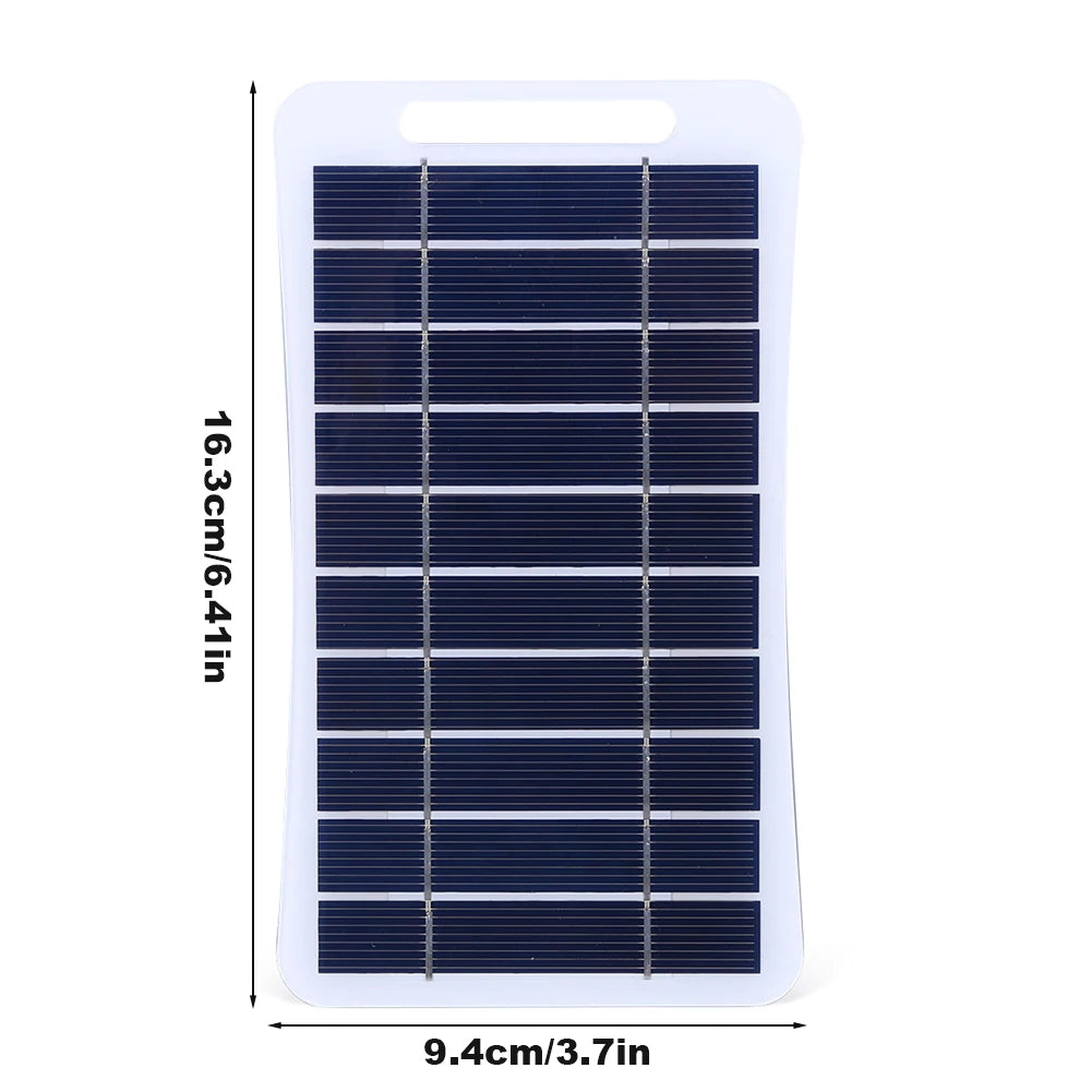  Solar Panel with USB Battery Charger also Waterproof Phone Power Bank for Camping Backpacking and Hiking