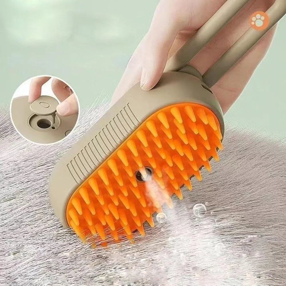 Cat Steam Brush Steamy Dog Brush 3 in 1 Electric Spray For Removal Combs